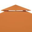 Water-proof Gazebo Cover Canopy 310 g/m² Orange 3 x 4 m