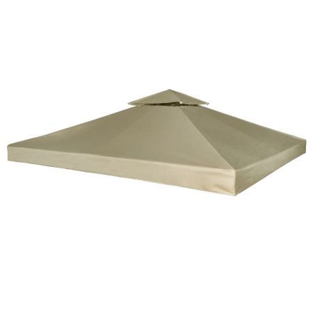 Water-proof Gazebo Cover Canopy Replacement 310 g / m² Beige 3 x 3 m