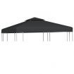 Water-proof Gazebo Cover Canopy 310 g / m² Dark Grey 3 x 3 m