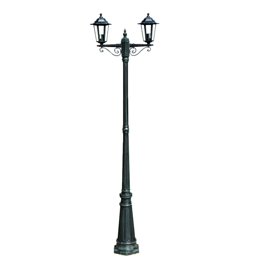 Garden Lamp Post Dark Green 215 cm