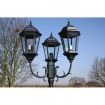 Brighton Garden Light Post 3-arms 230 cm Dark Green/Black