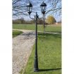 Brighton Garden Light Post 2-arms 230 cm Dark Green/Black