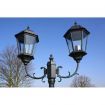 Brighton Garden Light Post 2-arms 230 cm Dark Green/Black