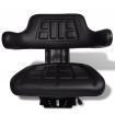 Tractor Seat with Backrest Black