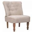 French Chair Cream Fabric