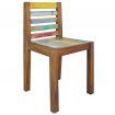 Dining Chairs 4 pcs Solid Reclaimed Boat Wood 45x45x85 cm