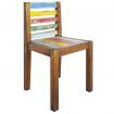 Dining Chairs 4 pcs Solid Reclaimed Boat Wood 45x45x85 cm