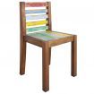 Dining Chairs 4 pcs Solid Reclaimed Boat Wood 45x45x85 cm