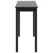 Bar Table MDF Black 115x55x107 cm