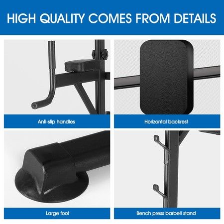 9 In 1 Power Tower With Pull Up Dip Station Bench Image Number