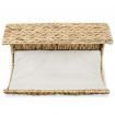 Cat Bed with Cushion Water Hyacinth 37x20x20 cm