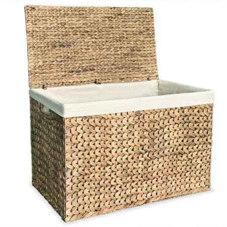 Laundry Basket 82x42.5x52.5 cm Water Hyacinth