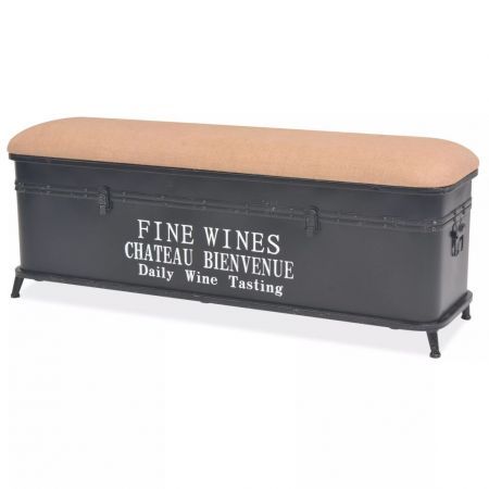 Storage Bench with Cushion 103x30x40 cm Storage Bench with Cushion 103x30x40 cm