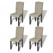 Dining Chairs 4 pcs Beige