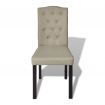 Dining Chairs 4 pcs Beige