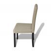 Dining Chairs 4 pcs Beige