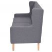 2-Seater Sofa Fabric Grey