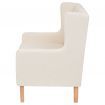 Armchair Fabric Cream White