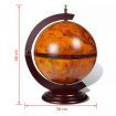 Tabletop Globe Bar Wine Stand Wood