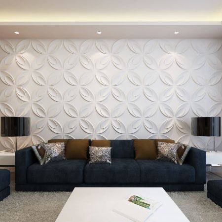 Wall Panel 3D Flower 0.3 m x 0.3 m 66 Panels 6 m²