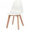 Dining Chairs 6 pcs White