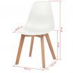 Dining Chairs 6 pcs White