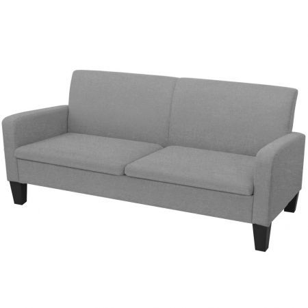 3-Seater Sofa 180x65x76 cm Dark Grey