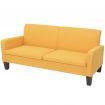 3-Seater Sofa 180x65x76 cm Yellow