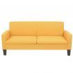 3-Seater Sofa 180x65x76 cm Yellow