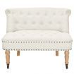 Loveseat Fabric 94x67x76 cm White