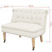 Loveseat Fabric 94x67x76 cm White