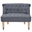 Loveseat Fabric 94x67x76 cm Dark Grey