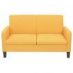 2-Seater Sofa 135x65x76 cm Yellow