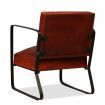 Lounge Chair Genuine Leather Brown