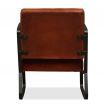 Lounge Chair Genuine Leather Brown