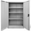 Office Cabinet 90x40x140 cm Steel Grey