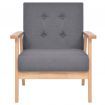 Armchair Fabric Dark Grey