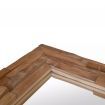 Decorative Mirror Teak 90x60 cm Rectangular