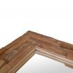 Decorative Mirror Teak 120x60 cm Rectangular