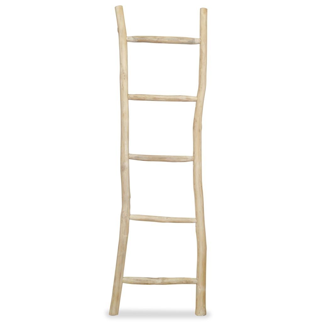 Towel Ladder with 5 Rungs Teak 45x150 cm Natural