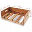 Wine Racks 4 pcs for 16 Bottles Solid Reclaimed Wood