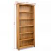 6-Tier Bookcase 80x22,5x180 cm Solid Oak Wood