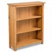 3-Tier Bookcase 70x22,5x82 cm Solid Oak Wood