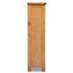 3-Tier Bookcase 70x22,5x82 cm Solid Oak Wood
