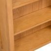 3-Tier Bookcase 70x22,5x82 cm Solid Oak Wood