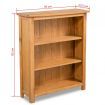 3-Tier Bookcase 70x22,5x82 cm Solid Oak Wood