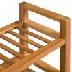 Shoe Rack with 3 Shelves 100x27x59,5 cm Solid Oak Wood