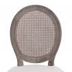 Dining Chairs 2 pcs Linen and Rattan