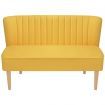 Sofa Fabric 117x55.5x77 cm Yellow