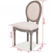 Dining Chairs 2 pcs Linen